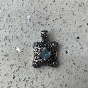 Blue Topaz Pendant
